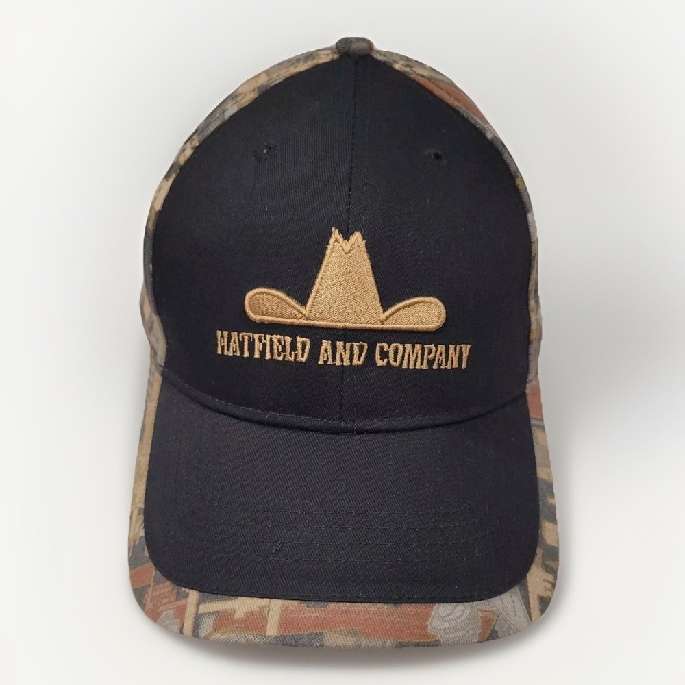 Hatfield and‎ Company Baseball Cap Hat Camo Hook and Loop OS Embroidered